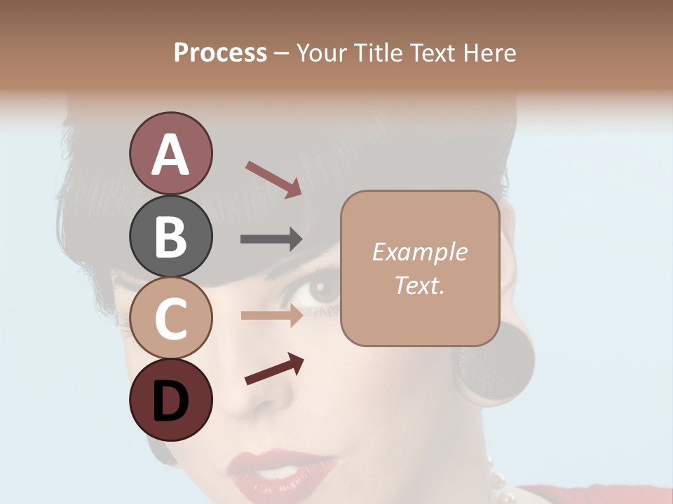 Necklace Head Brunette PowerPoint Template