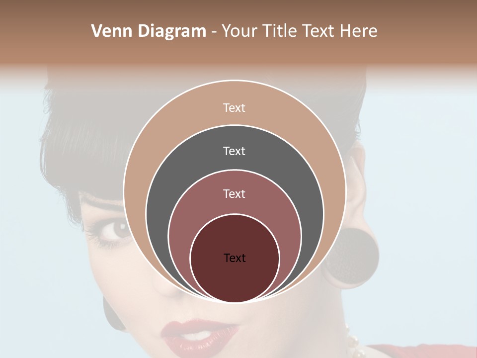 Necklace Head Brunette PowerPoint Template