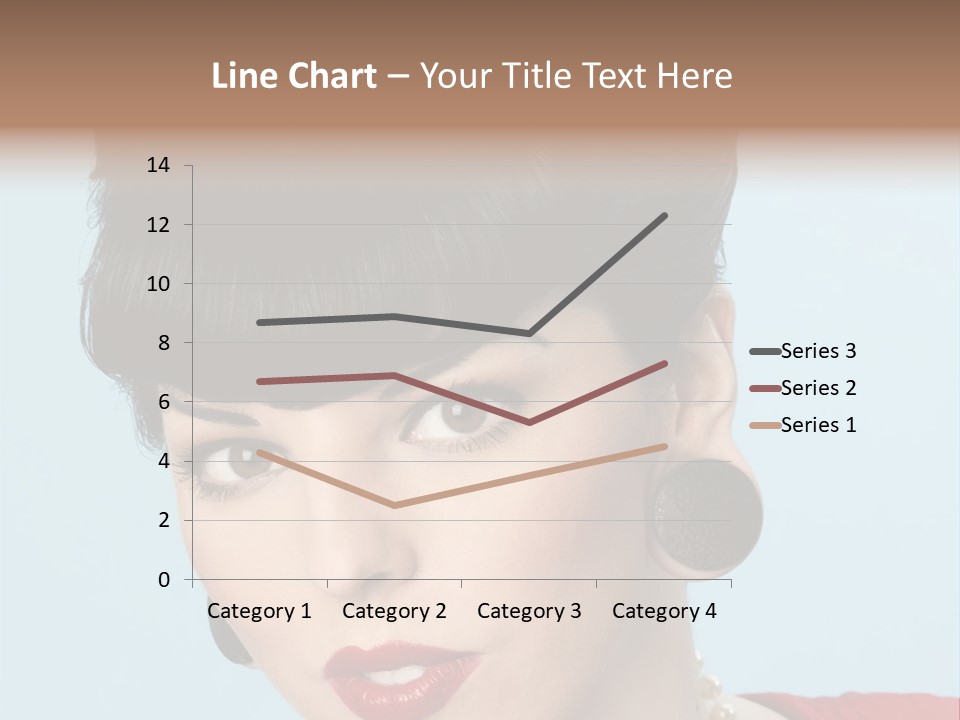 Necklace Head Brunette PowerPoint Template