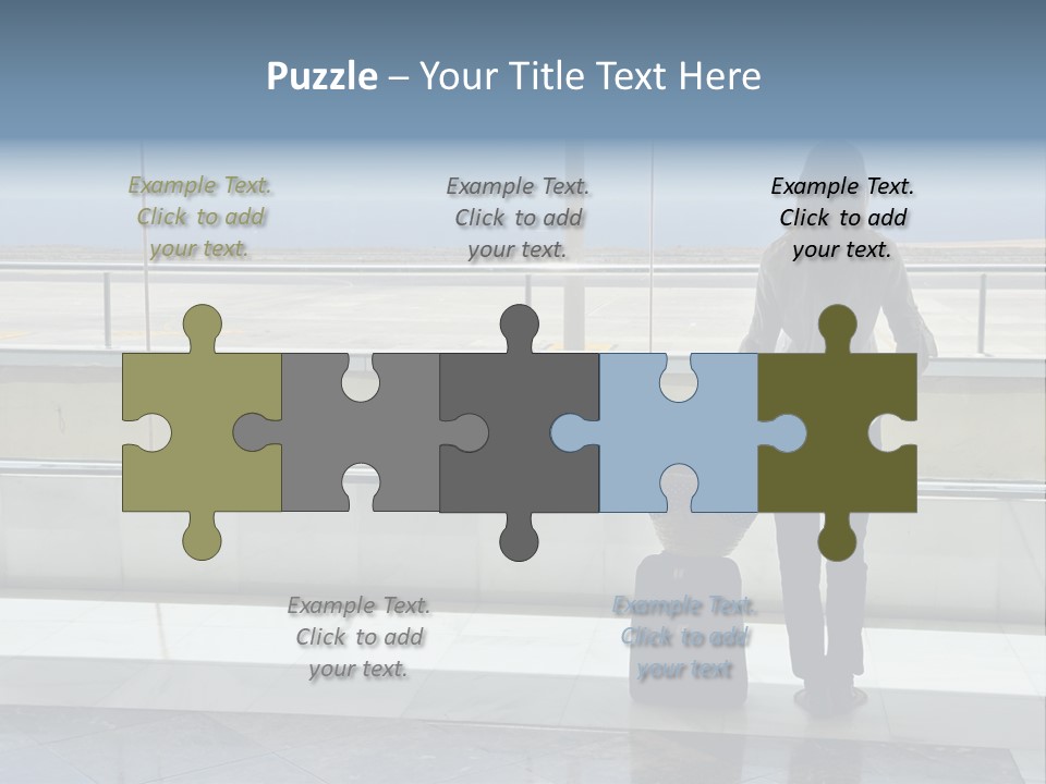 Bag Airplane Tour PowerPoint Template