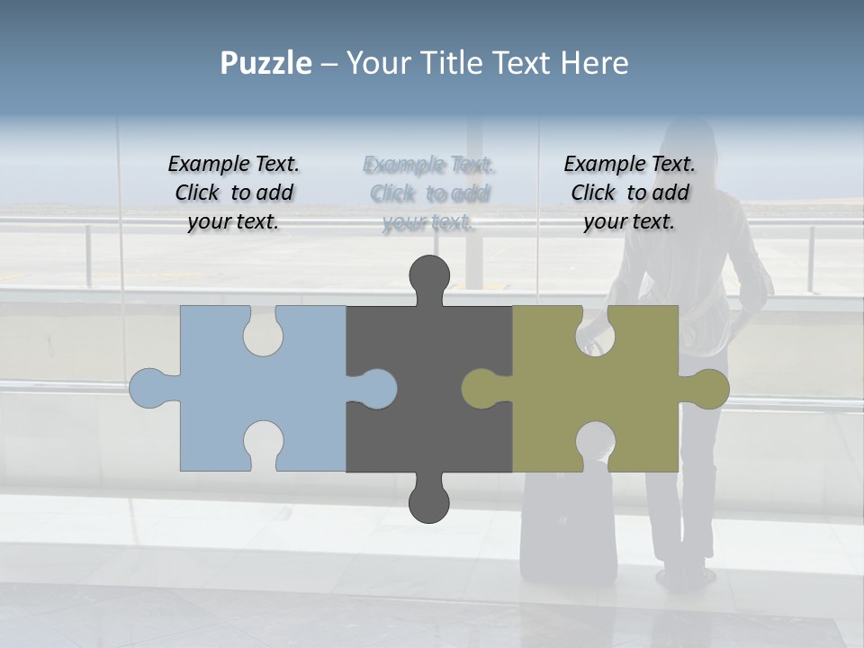 Bag Airplane Tour PowerPoint Template