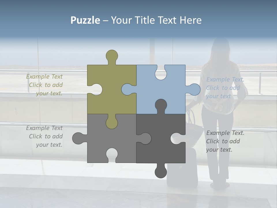 Bag Airplane Tour PowerPoint Template