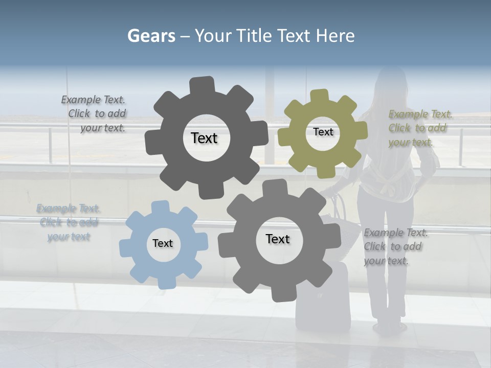 Bag Airplane Tour PowerPoint Template