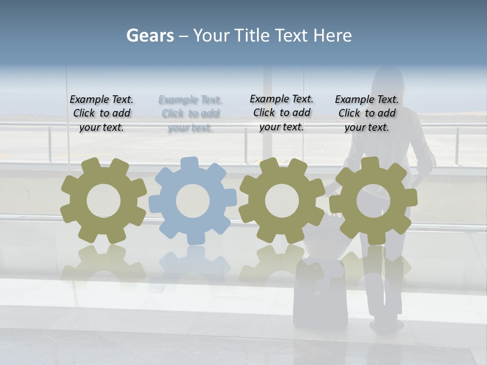 Bag Airplane Tour PowerPoint Template