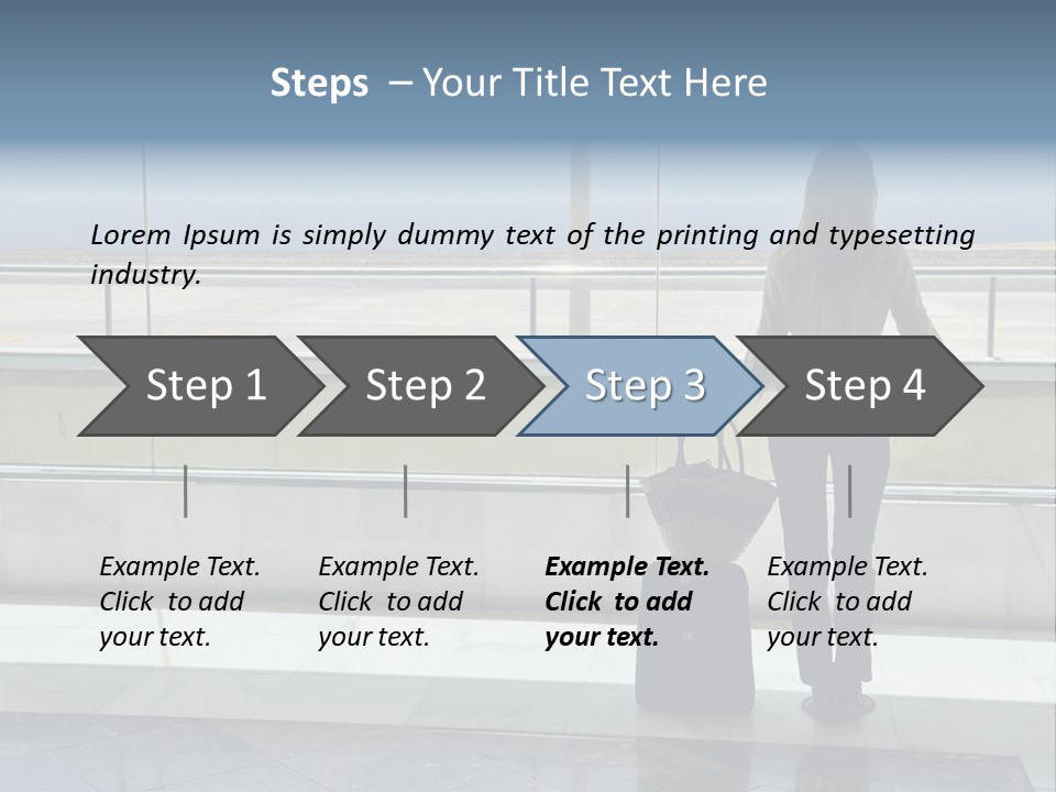 Bag Airplane Tour PowerPoint Template