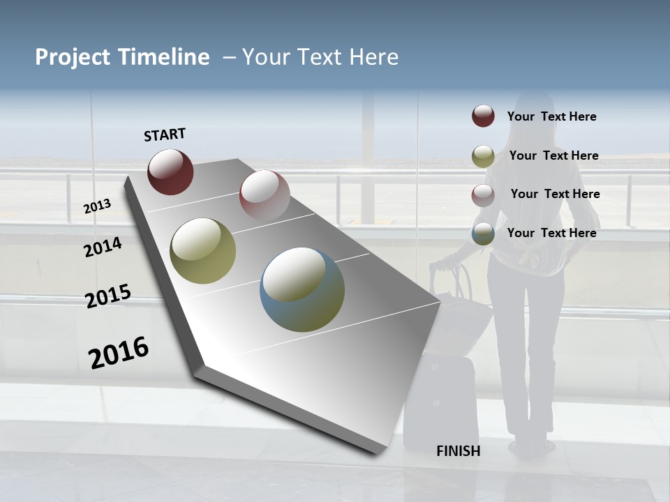 Bag Airplane Tour PowerPoint Template