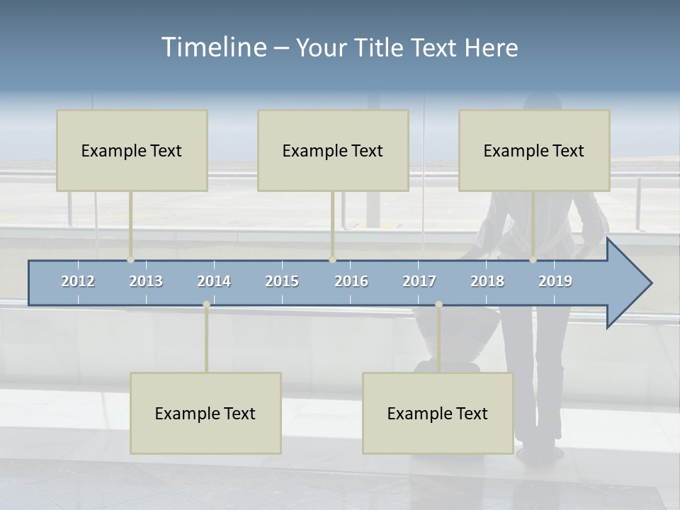 Bag Airplane Tour PowerPoint Template
