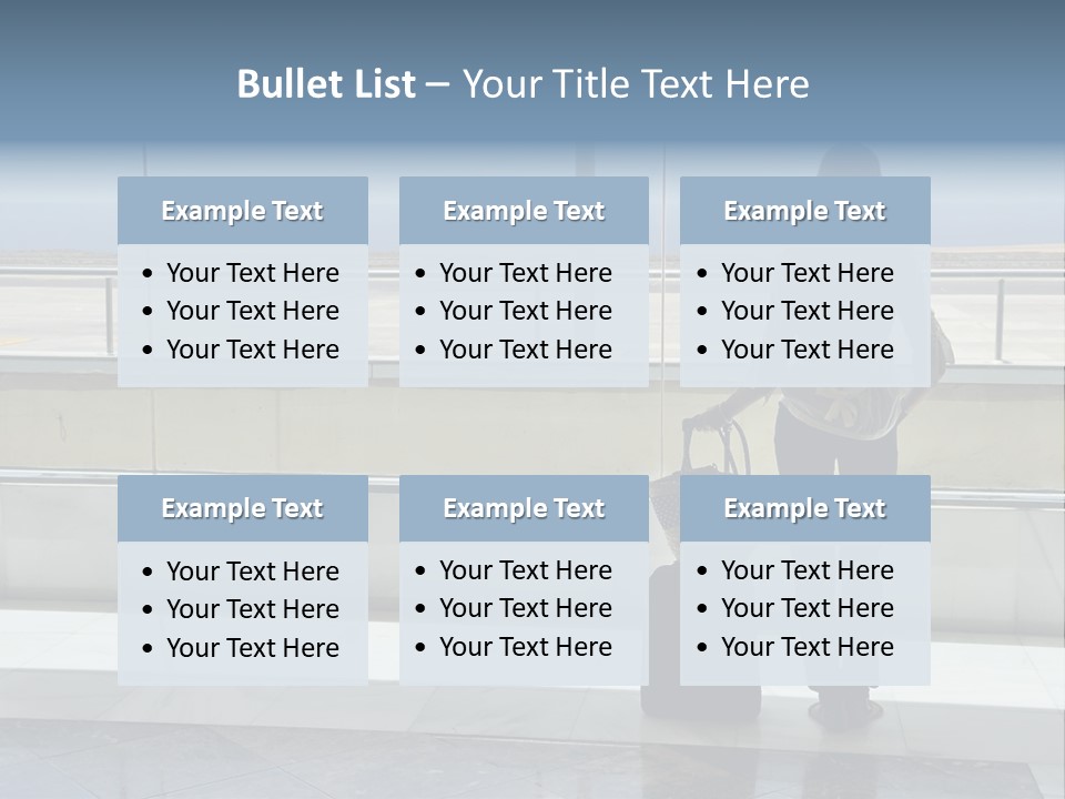 Bag Airplane Tour PowerPoint Template