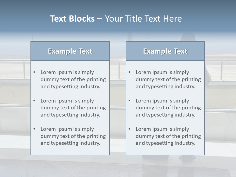 Bag Airplane Tour PowerPoint Template