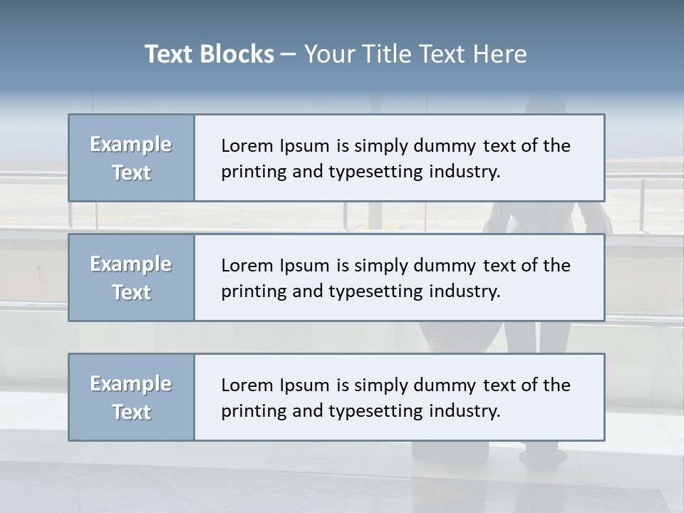 Bag Airplane Tour PowerPoint Template
