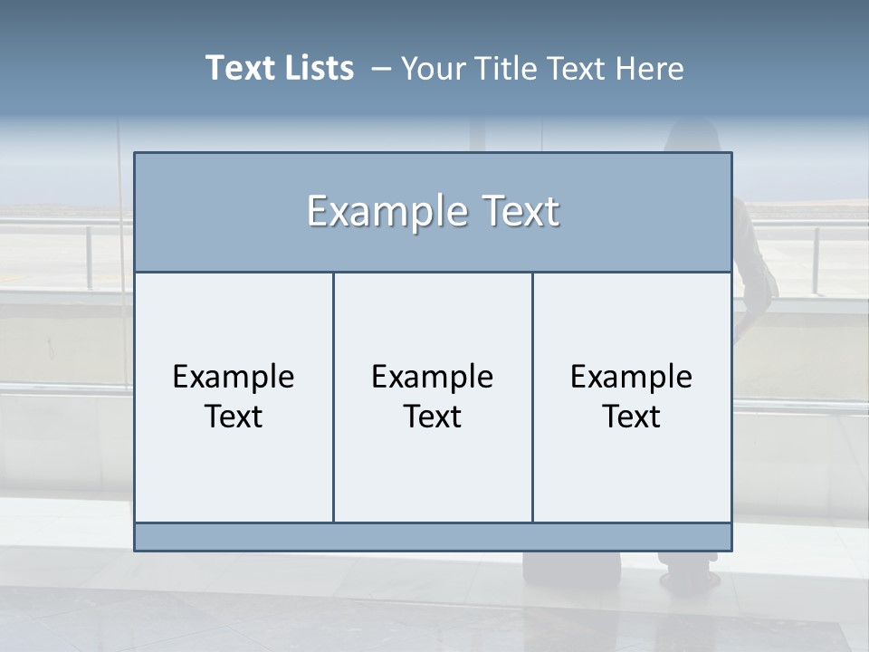 Bag Airplane Tour PowerPoint Template
