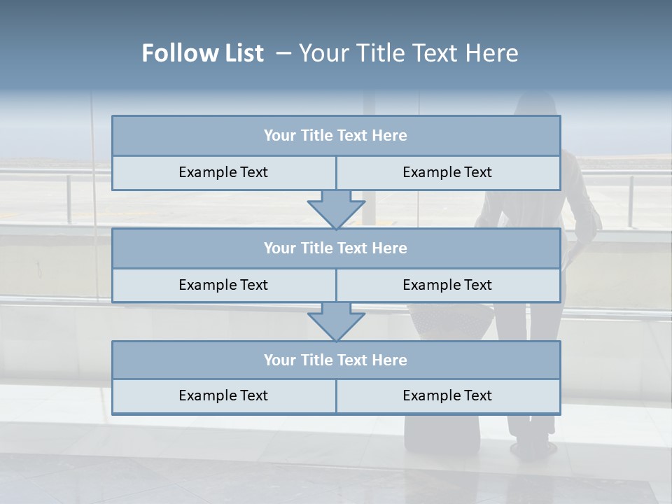 Bag Airplane Tour PowerPoint Template