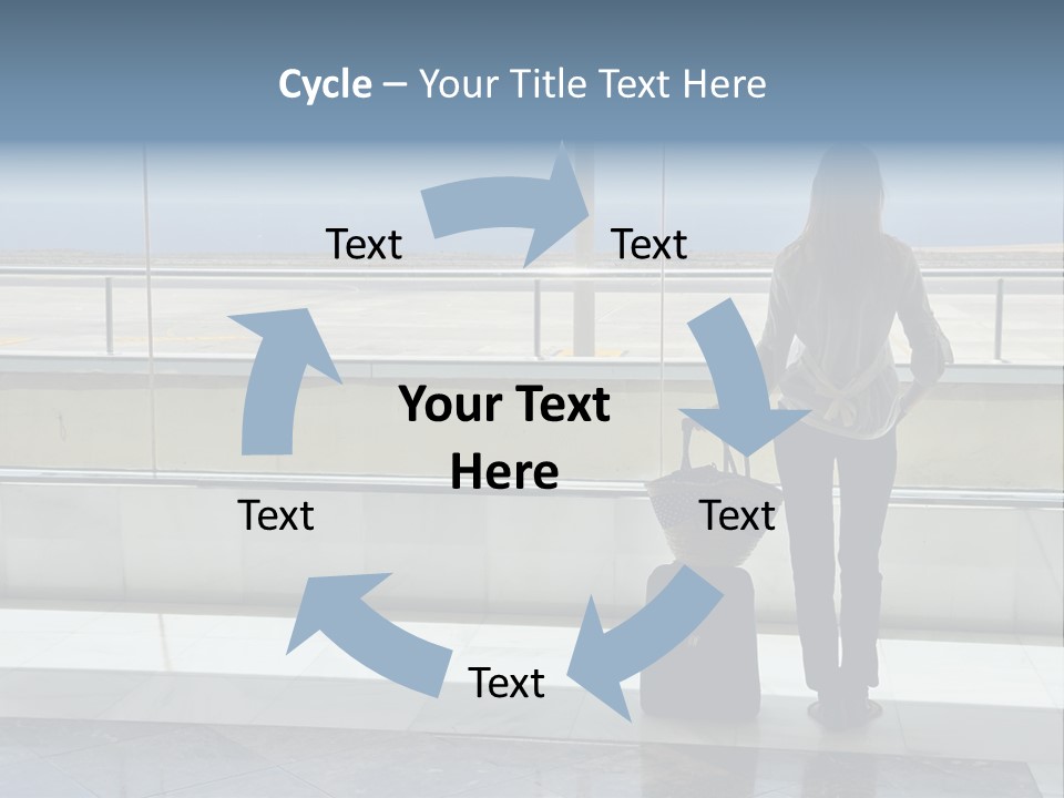 Bag Airplane Tour PowerPoint Template