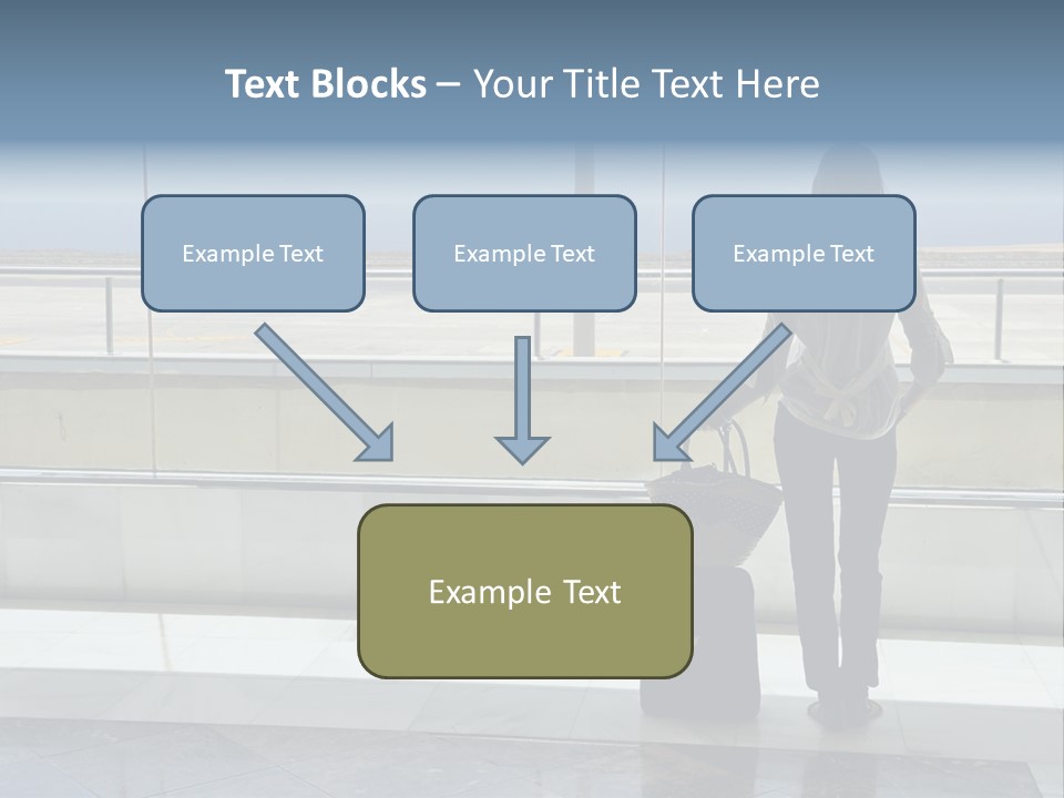 Bag Airplane Tour PowerPoint Template