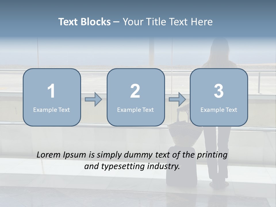 Bag Airplane Tour PowerPoint Template