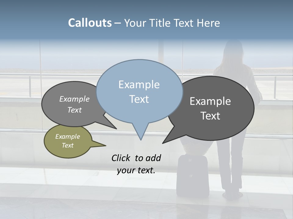 Bag Airplane Tour PowerPoint Template