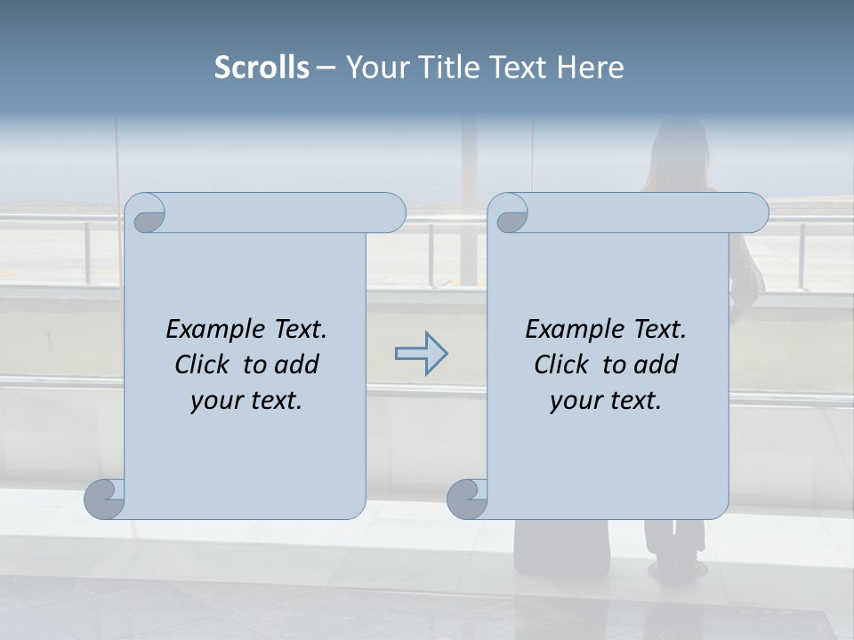 Bag Airplane Tour PowerPoint Template