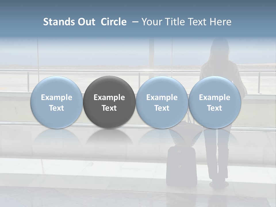 Bag Airplane Tour PowerPoint Template