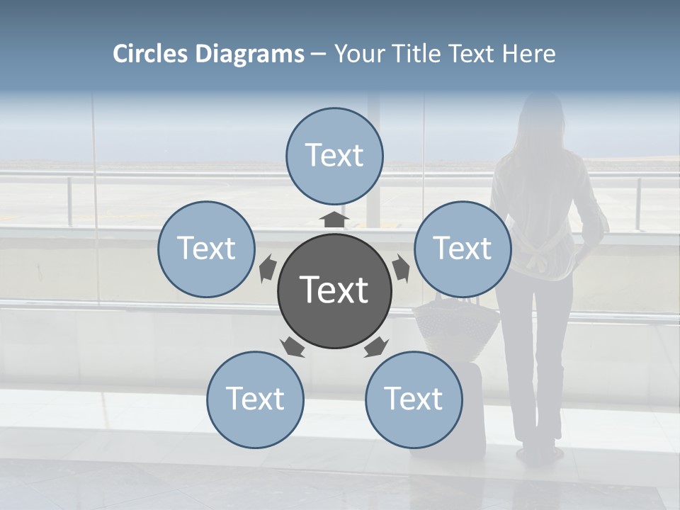 Bag Airplane Tour PowerPoint Template