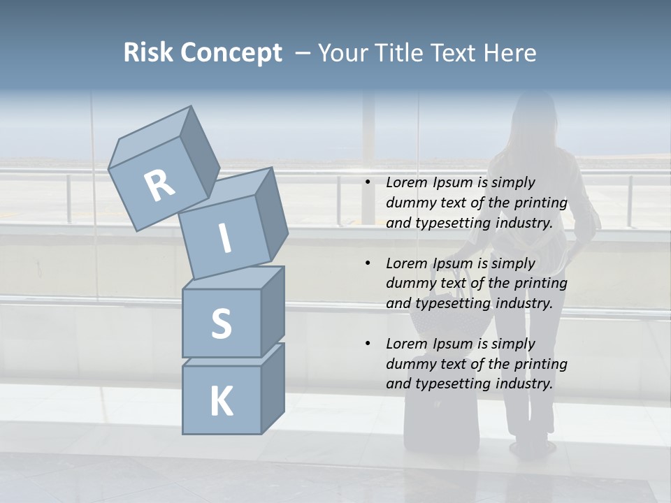 Bag Airplane Tour PowerPoint Template