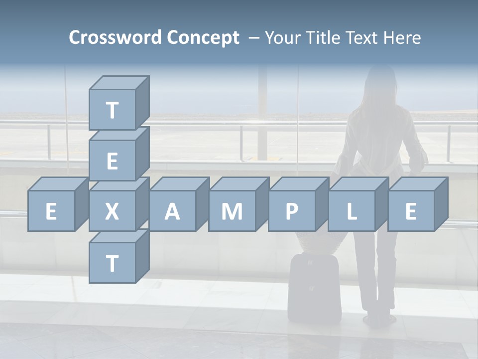 Bag Airplane Tour PowerPoint Template