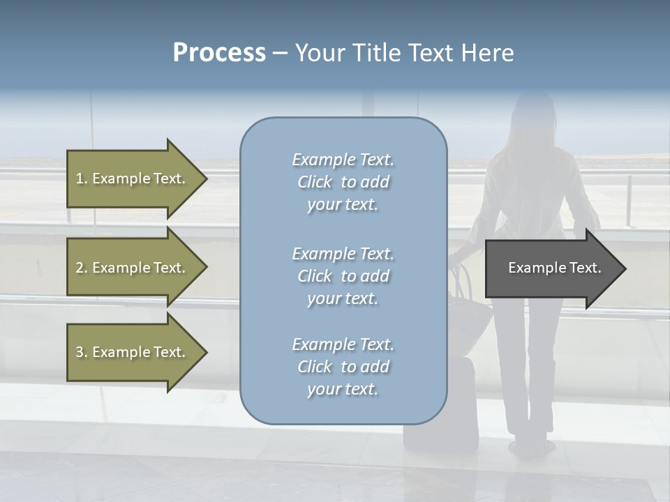 Bag Airplane Tour PowerPoint Template