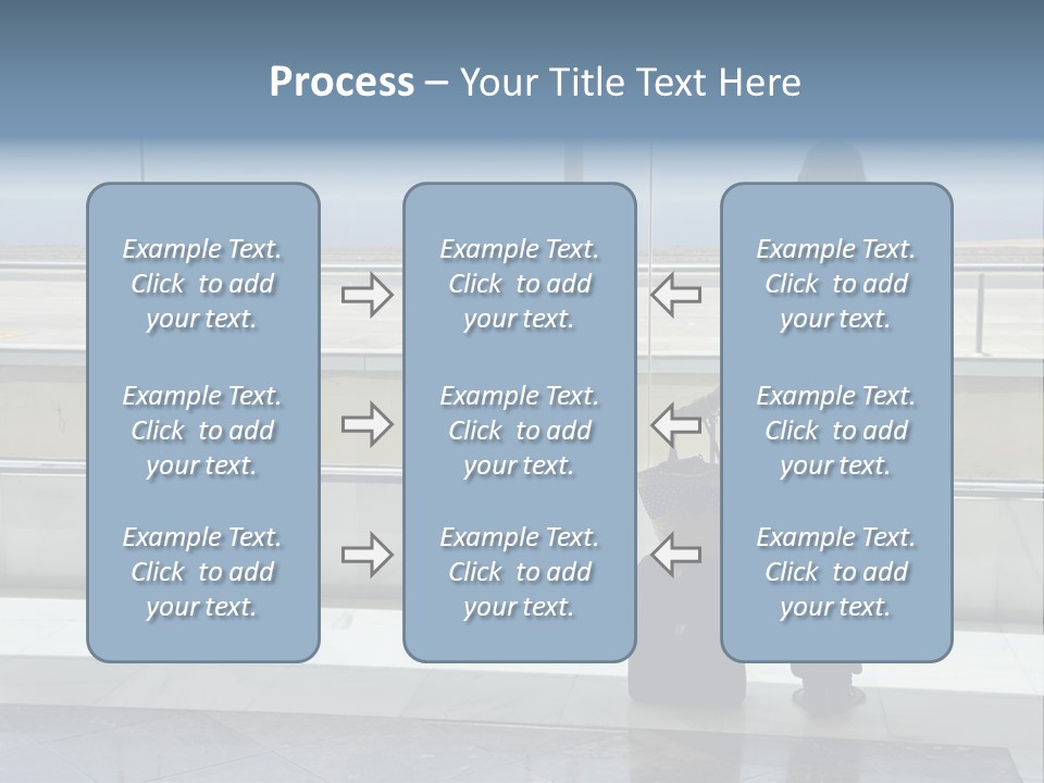 Bag Airplane Tour PowerPoint Template