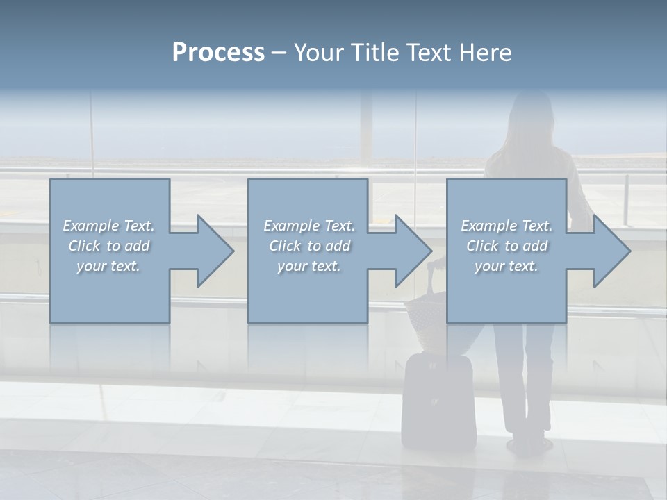 Bag Airplane Tour PowerPoint Template