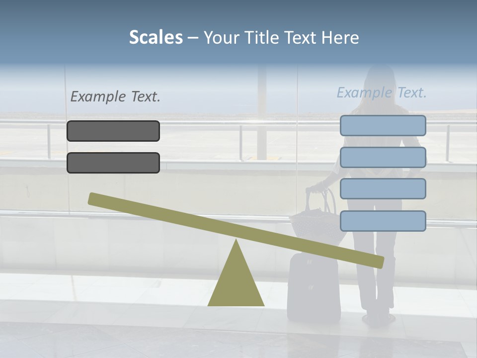 Bag Airplane Tour PowerPoint Template