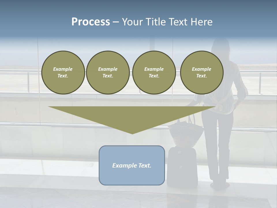Bag Airplane Tour PowerPoint Template