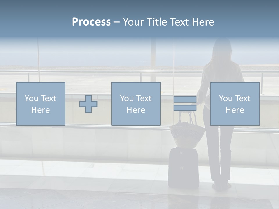 Bag Airplane Tour PowerPoint Template