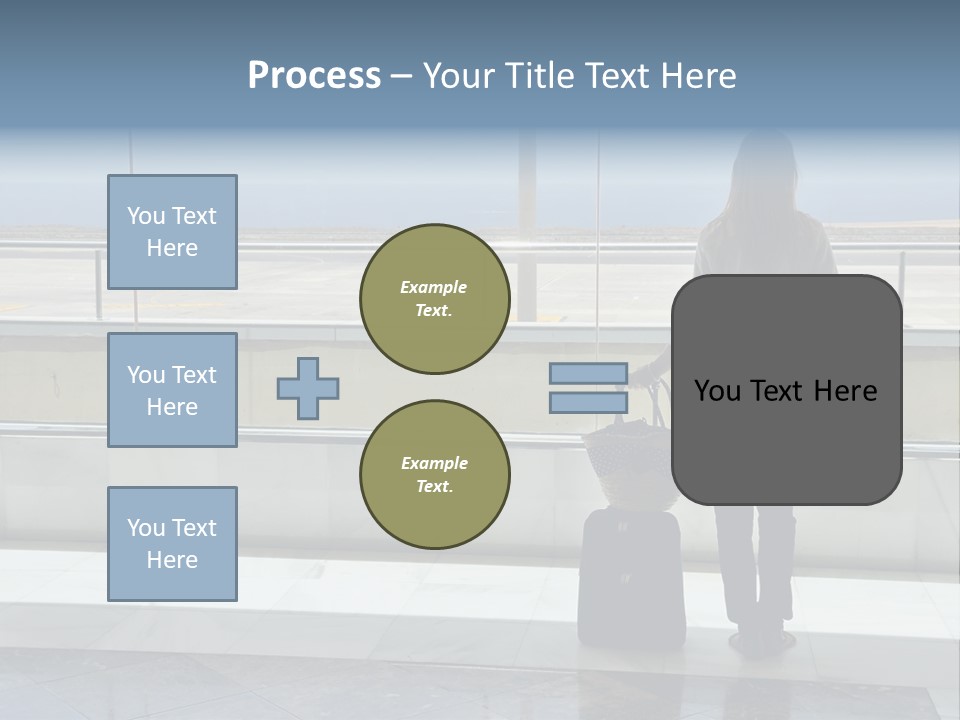 Bag Airplane Tour PowerPoint Template