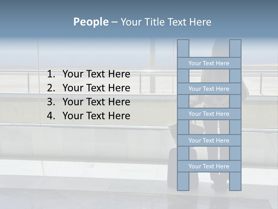 Bag Airplane Tour PowerPoint Template