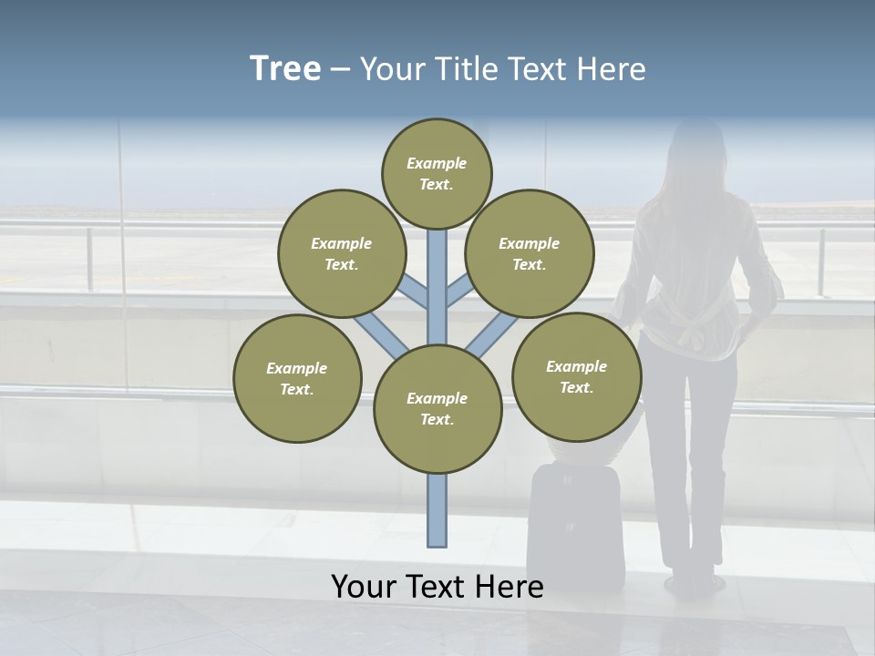 Bag Airplane Tour PowerPoint Template