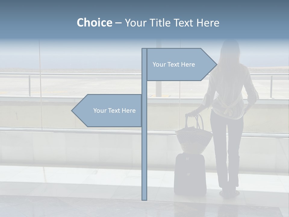 Bag Airplane Tour PowerPoint Template