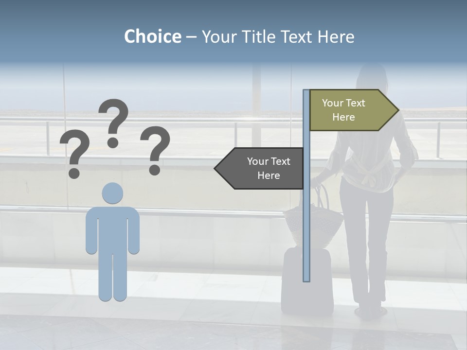 Bag Airplane Tour PowerPoint Template