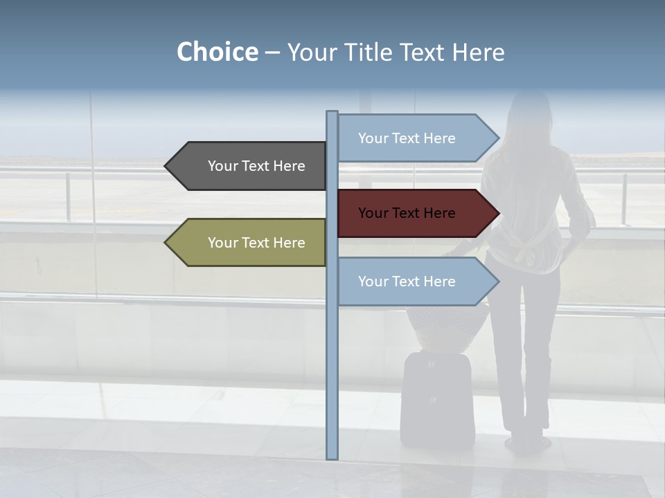 Bag Airplane Tour PowerPoint Template