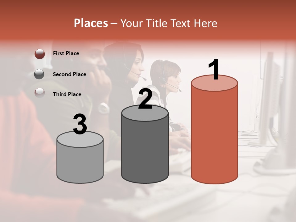 Arab College Headphones PowerPoint Template