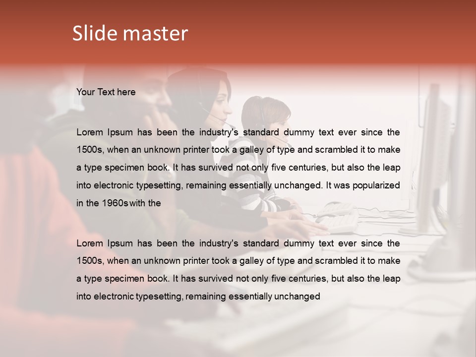 Arab College Headphones PowerPoint Template