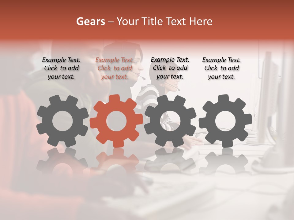 Arab College Headphones PowerPoint Template