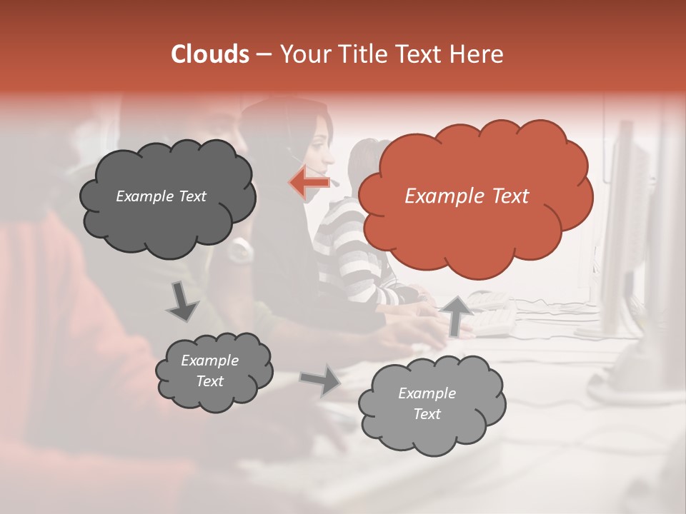 Arab College Headphones PowerPoint Template