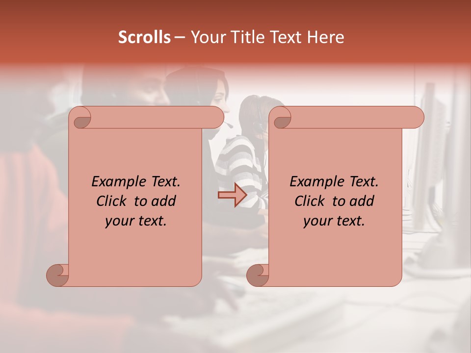 Arab College Headphones PowerPoint Template