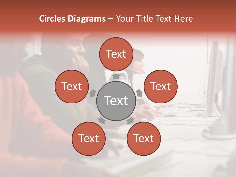 Arab College Headphones PowerPoint Template