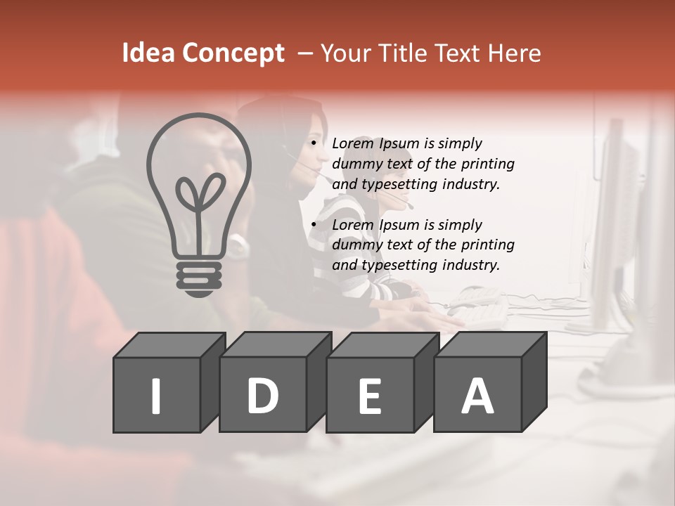 Arab College Headphones PowerPoint Template