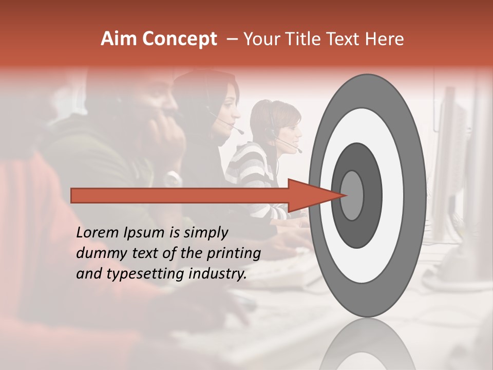 Arab College Headphones PowerPoint Template