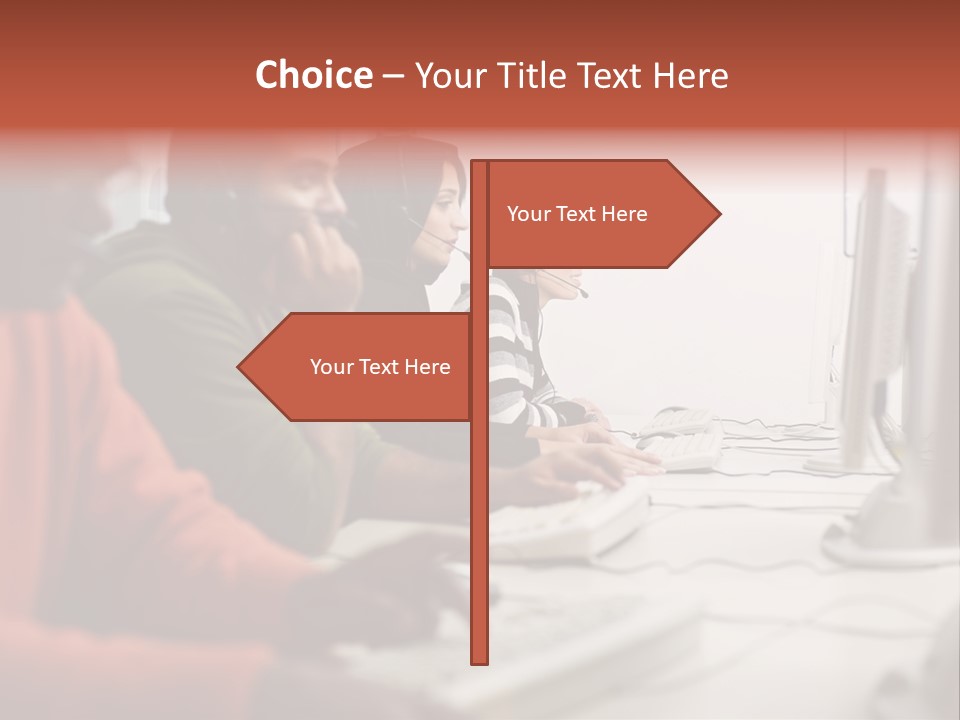 Arab College Headphones PowerPoint Template