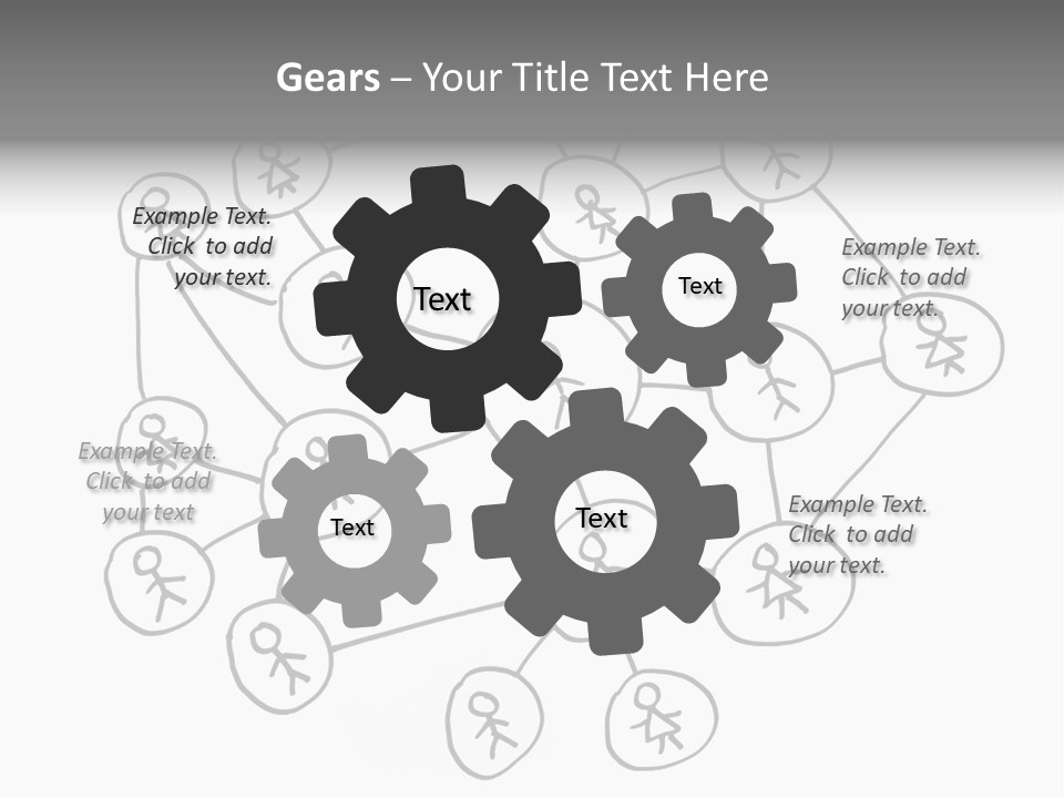 Interact Communicate White PowerPoint Template