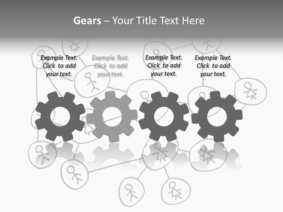 Interact Communicate White PowerPoint Template