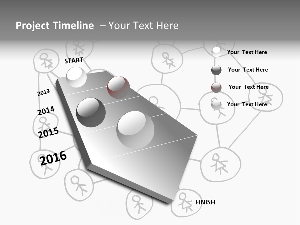 Interact Communicate White PowerPoint Template