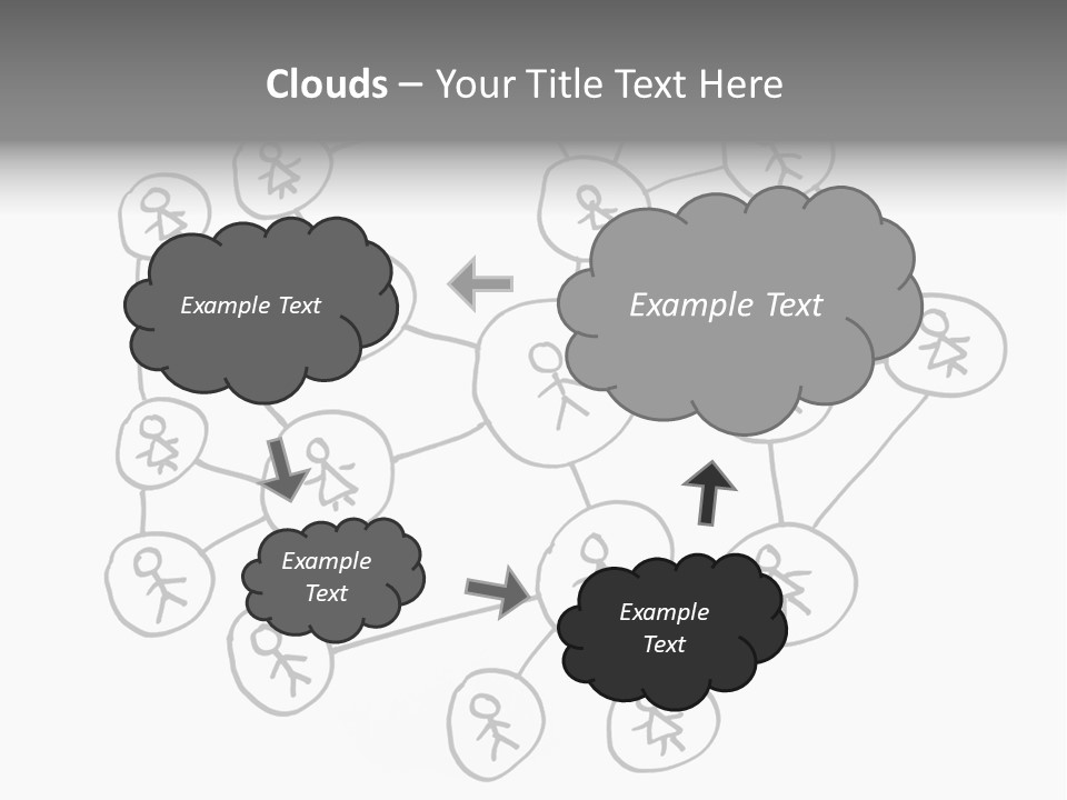 Interact Communicate White PowerPoint Template